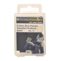 6.3mm Blue Female Push-ons (Pack of 10)