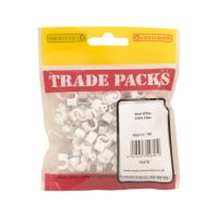 Cable Clip - White - 6mm (100 PK)