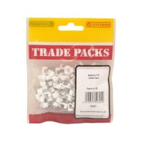 Cable Clip - Bellwire T+E White (80 PK)