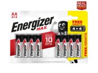Energizer Max AA Batteries 4+4 (8 pack)