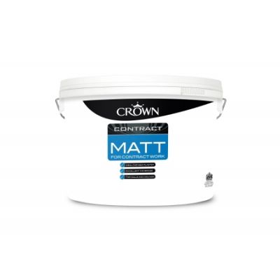 Crown Contract Matt - Brilliant White - 10L