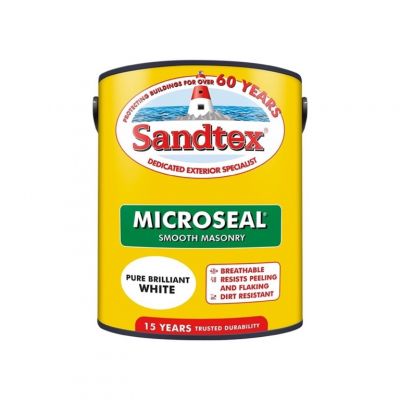 Sandtex High Cover Smooth 5L Brilliant White