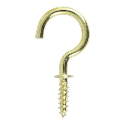 Cup Hooks - Round - Electro Brass 19mm