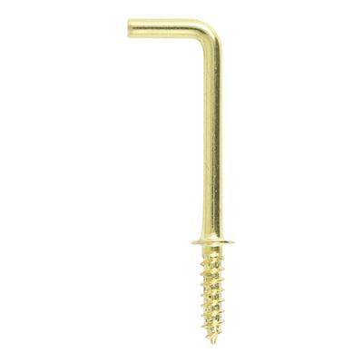 Cup Hooks - Square - Electro Brass 38mm