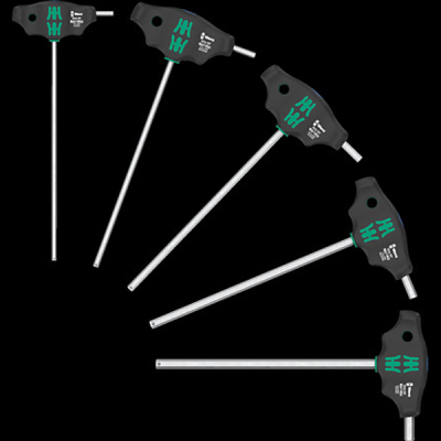 Wera 454/5 HF SHK T-Handle Screwdriver Set - Hex Plus - 5pc