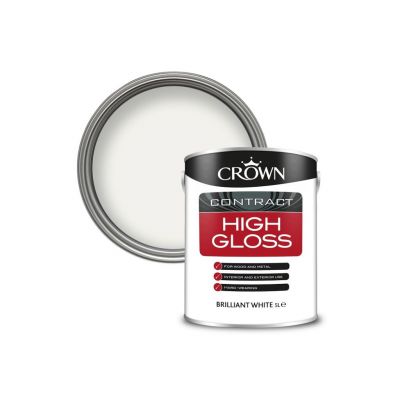 Crown Contract High Gloss - Brilliant White 5L