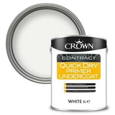 Crown Contract Quick Dry Primer Undercoat - White 5L