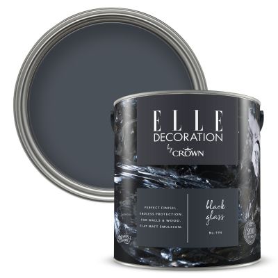 Crown ELLE Decoration - Black Glass