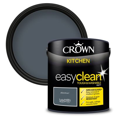 Crown Paints easyclean® Kitchen Matt Emulsion - Aftershow® - 2.5L