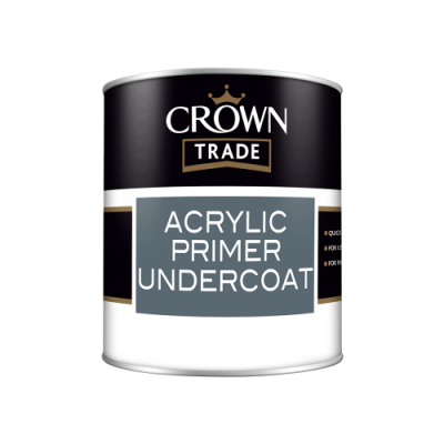 Crown Trade - Acrylic Primer & Undercoat White 2.5L