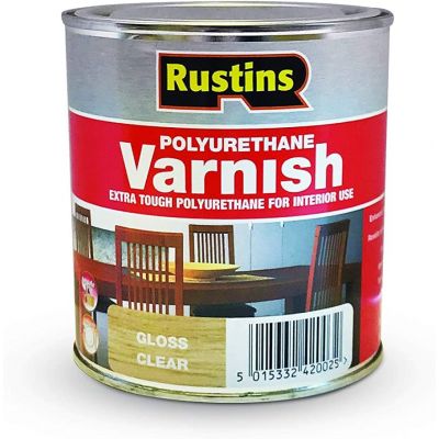 Rustins Polyurethane Varnish - Gloss Clear 500ml