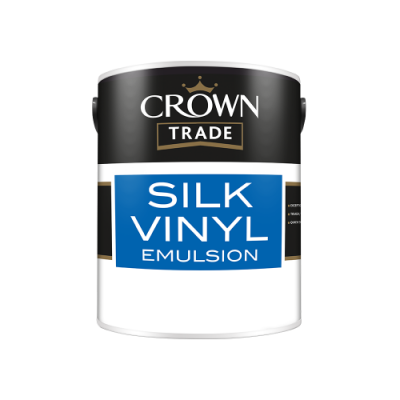 Crown Trade - Silk Vinyl Emulsion White 2.5L