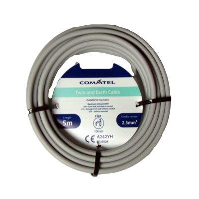 2.5mm Twin & Earth Cable 5m