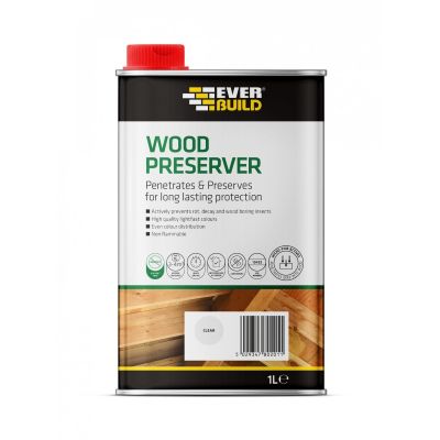 Everbuild Wood Preserver - Clear 1L