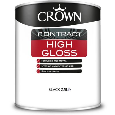 Crown Contract High Gloss - Black 2.5L