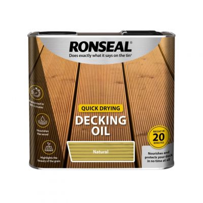 Ronseal Quick Drying Decking Oil - Natural 2.5L