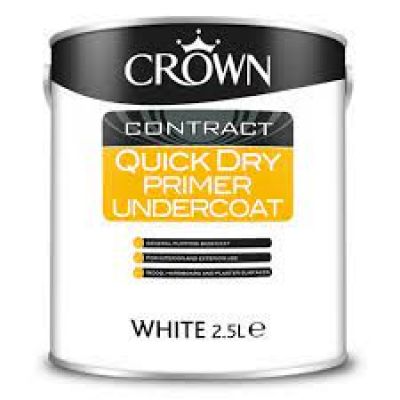 Crown Contract Quick Dry Primer Undercoat - White 2.5L