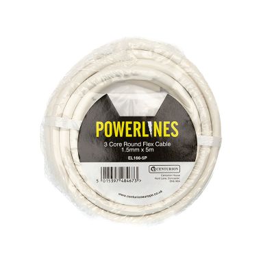 1.5mm x 5m Flexible Cable 3 Core