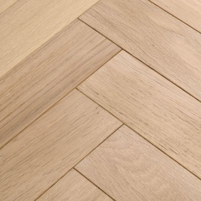 Woodpecker Goodrich Herringbone Ecru Oak Engineered Flooring 1.296m2