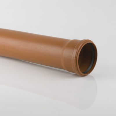 B4406 6m 110mm Single Socket Underground Pipe