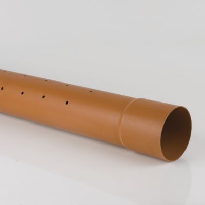 B4023 6m 110mm  Perforated Underground Pipe