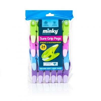 Minky Sure Grip Clothes Pegs (24)
