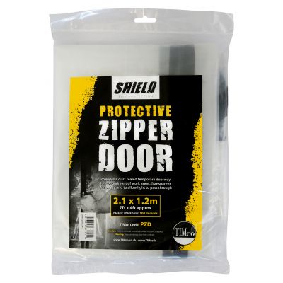 Temporary Protective Polly Zipper Door