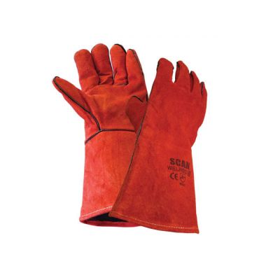 Welders Gauntlet Red Stove Gloves