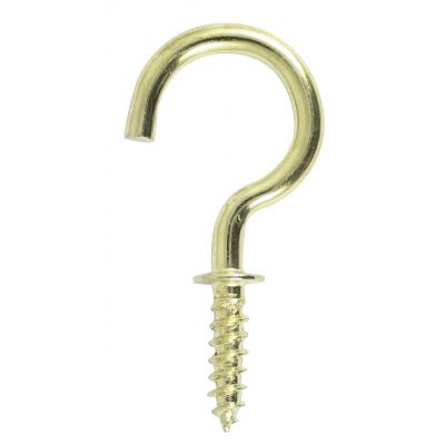 Cup Hooks - Round - Electro Brass 38mm
