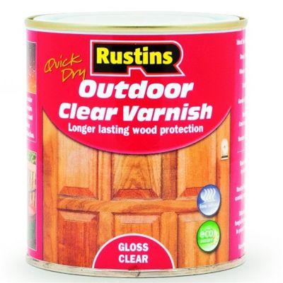 Rustins Outdoor Varnish - Clear Gloss 500ml