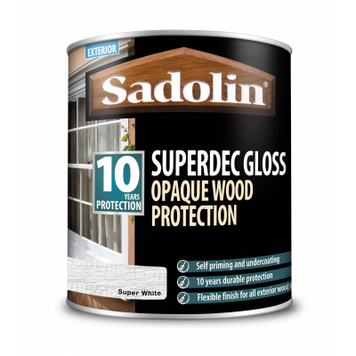 Sadolin SuperDec Gloss - White 1L