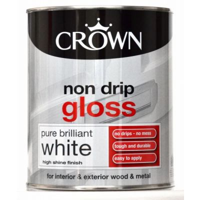 Crown Non-Drip Gloss - Brilliant White 1L
