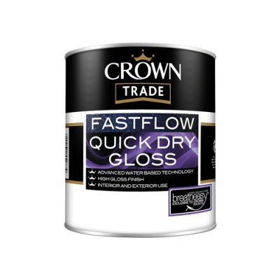 Crown Trade - Fast Flow Quick Dry Gloss White 2.5L