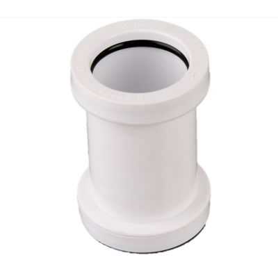 32mm Push Fit Straight Connector - White 