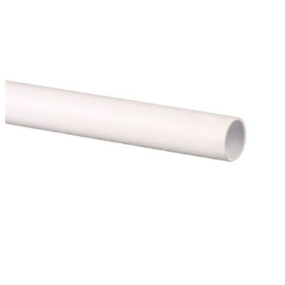 40mm Push-Fit Waste Pipe 3m - White