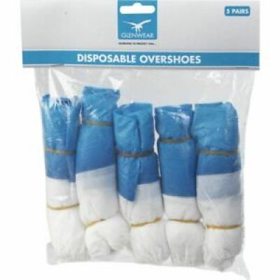 Glenwear Disposable Overshoes (Pack of 5 pairs)