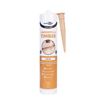 Tube of Timber Sealant with gold coloured applicator tip on a plain white background