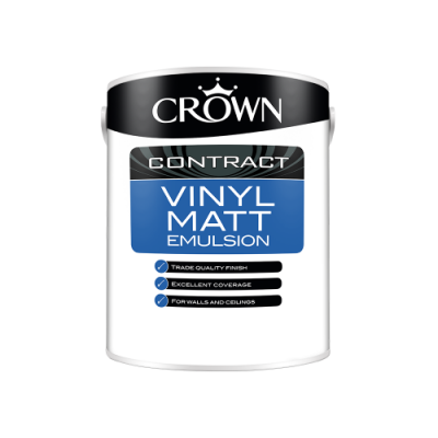 Crown Contract Vinyl Matt - Brilliant White 