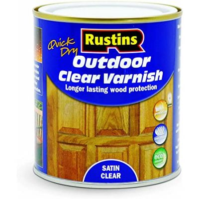 Rustins Outdoor Varnish - Clear Satin 500ml
