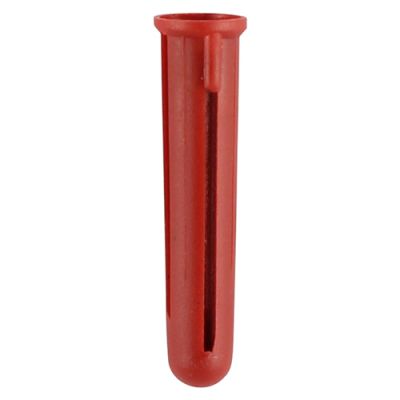 30mm Red Plastic Rawl Plug (100)