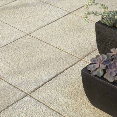 Textured Buff Paving Slab 600x600mm