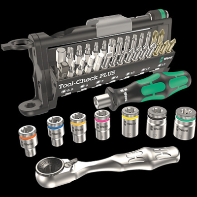 Wera Tool Check Plus - Mini Ratchet, Socket, Screwdriver & Bit Set - 39pc