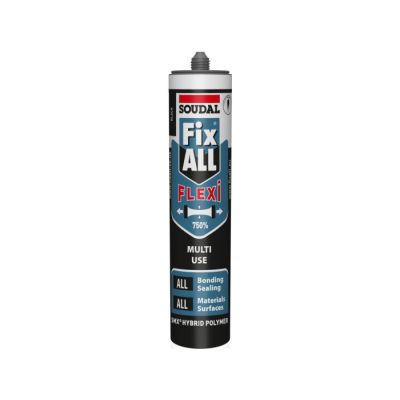 SOUDAL 290ML FIX ALL FLEXI BLACK SEALANT ADHESIVE