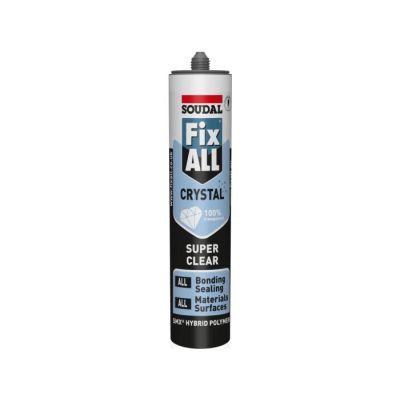 SOUDAL 290ML FIX ALL FLEXI CLEAR SEALANT ADHESIVE