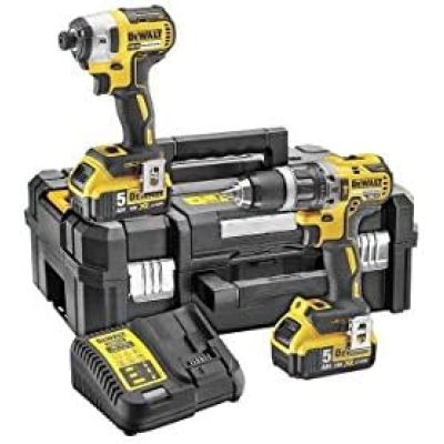 Dewalt Twin Pack Drill Driver & Impact Driver 2x5.0Ah Li-ion 18V