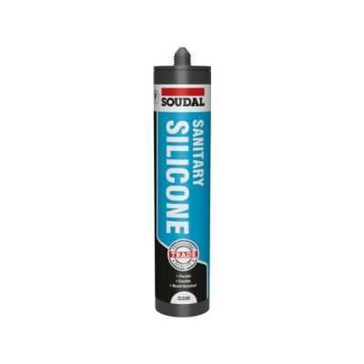 SOUDAL SANITARY SILICONE CLEAR TRADE 290ML