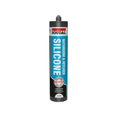 SOUDAL BATHROOM & KITCHEN SILICONE CLEAR 290ML