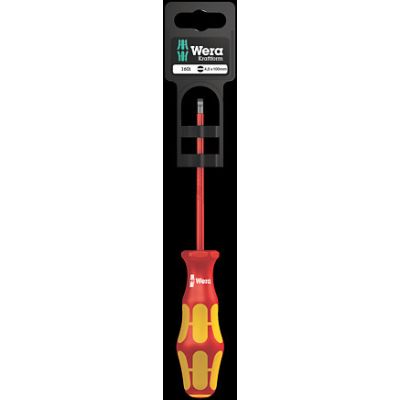 Wera 160I SB VDE Insulated Screwdriver - Slotted 100mm