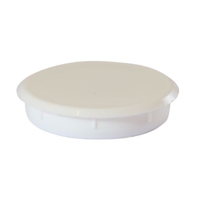 Hinge Hole Cover Caps - White 35mm