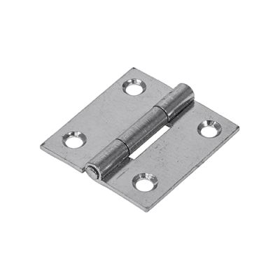 Plain Butt Hinge - Fixed Pin (1838) - Zinc 38 x 34mm